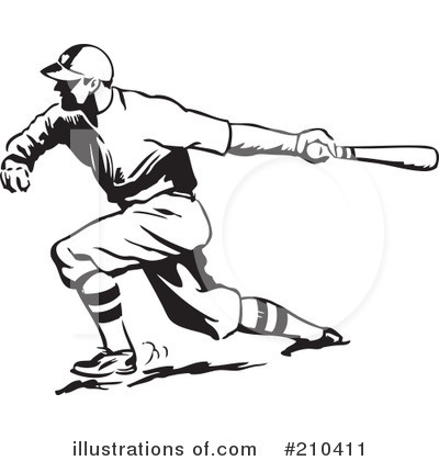 Royalty-Free (RF) Baseball Clipart Illustration by BestVector - Stock Sample #210411