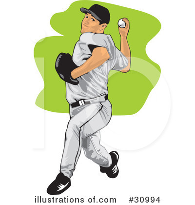 Royalty-Free (RF) Baseball Clipart Illustration by David Rey - Stock Sample #30994