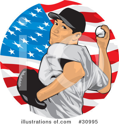 Royalty-Free (RF) Baseball Clipart Illustration by David Rey - Stock Sample #30995