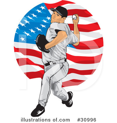 Royalty-Free (RF) Baseball Clipart Illustration by David Rey - Stock Sample #30996