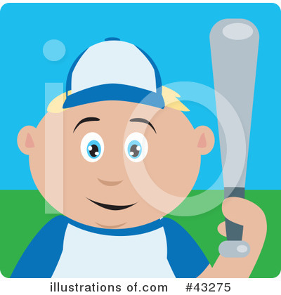 Baseball Clipart #43275 by Dennis Holmes Designs