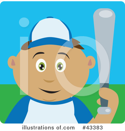 Baseball Clipart #43383 by Dennis Holmes Designs