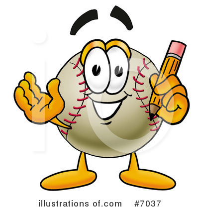 Royalty-Free (RF) Baseball Clipart Illustration by Mascot Junction - Stock Sample #7037