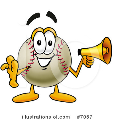 Royalty-Free (RF) Baseball Clipart Illustration by Mascot Junction - Stock Sample #7057