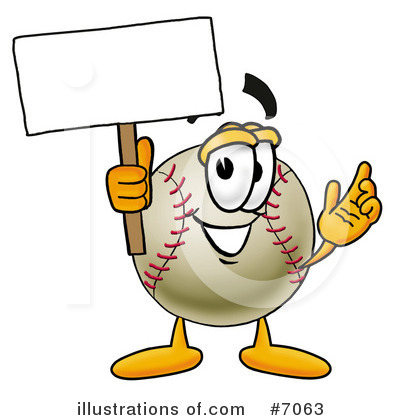 Royalty-Free (RF) Baseball Clipart Illustration by Mascot Junction - Stock Sample #7063