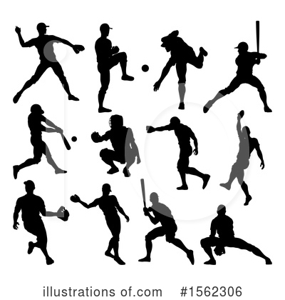 Royalty-Free (RF) Baseball Player Clipart Illustration by AtStockIllustration - Stock Sample #1562306