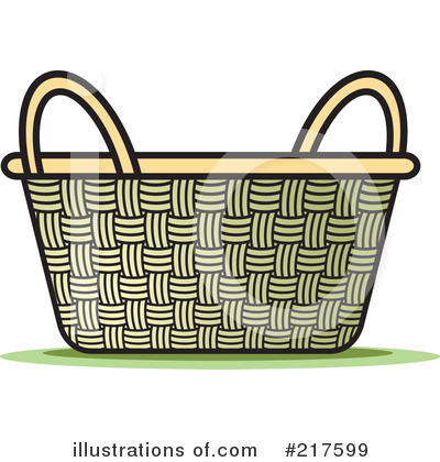 Royalty-Free (RF) Basket Clipart Illustration by Lal Perera - Stock Sample #217599
