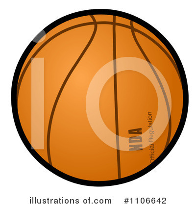 Royalty-Free (RF) Basketball Clipart Illustration by Cartoon Solutions - Stock Sample #1106642