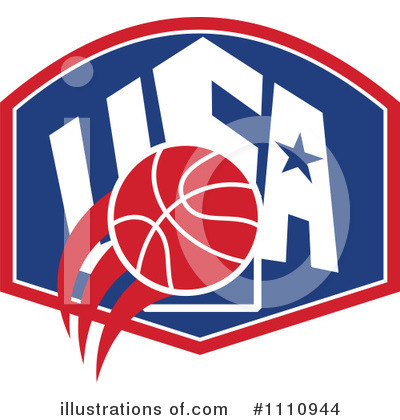Royalty-Free (RF) Basketball Clipart Illustration by patrimonio - Stock Sample #1110944