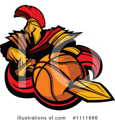 Royalty-Free (RF) Basketball Clipart Illustration by Chromaco - Stock Sample #1111686
