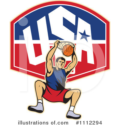 Royalty-Free (RF) Basketball Clipart Illustration by patrimonio - Stock Sample #1112294