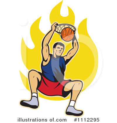 Royalty-Free (RF) Basketball Clipart Illustration by patrimonio - Stock Sample #1112295