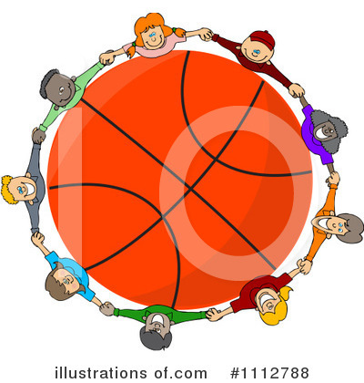 Royalty-Free (RF) Basketball Clipart Illustration by djart - Stock Sample #1112788