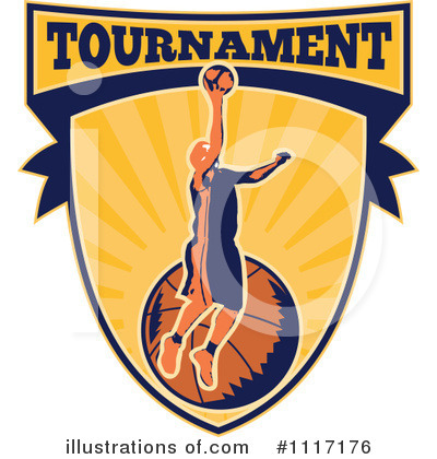 Royalty-Free (RF) Basketball Clipart Illustration by patrimonio - Stock Sample #1117176