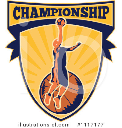 Royalty-Free (RF) Basketball Clipart Illustration by patrimonio - Stock Sample #1117177