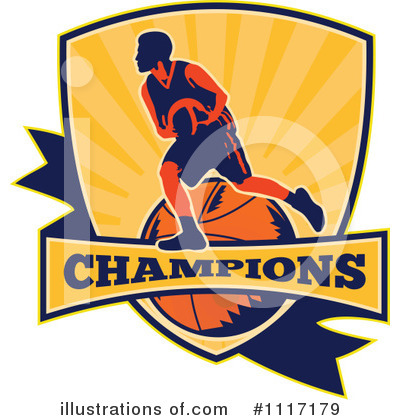 Royalty-Free (RF) Basketball Clipart Illustration by patrimonio - Stock Sample #1117179