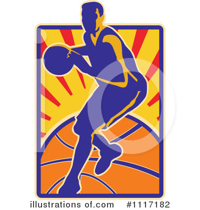 Royalty-Free (RF) Basketball Clipart Illustration by patrimonio - Stock Sample #1117182