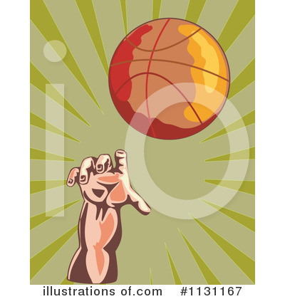 Royalty-Free (RF) Basketball Clipart Illustration by patrimonio - Stock Sample #1131167