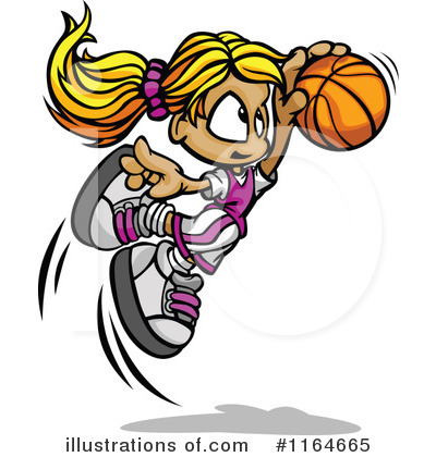 Royalty-Free (RF) Basketball Clipart Illustration by Chromaco - Stock Sample #1164665