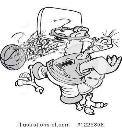 Royalty-Free (RF) Basketball Clipart Illustration by Johnny Sajem - Stock Sample #1225858