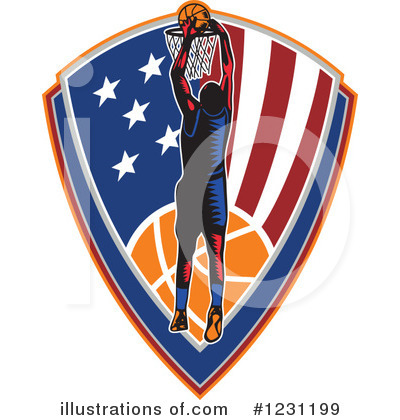 Royalty-Free (RF) Basketball Clipart Illustration by patrimonio - Stock Sample #1231199