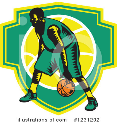 Royalty-Free (RF) Basketball Clipart Illustration by patrimonio - Stock Sample #1231202