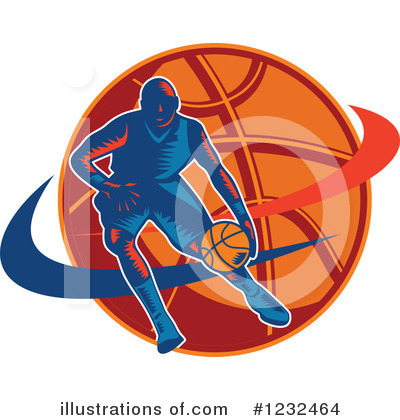 Royalty-Free (RF) Basketball Clipart Illustration by patrimonio - Stock Sample #1232464