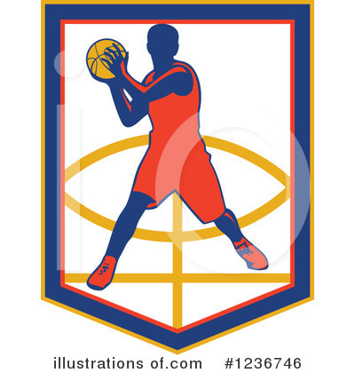 Royalty-Free (RF) Basketball Clipart Illustration by patrimonio - Stock Sample #1236746
