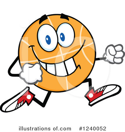 Royalty-Free (RF) Basketball Clipart Illustration by Hit Toon - Stock Sample #1240052