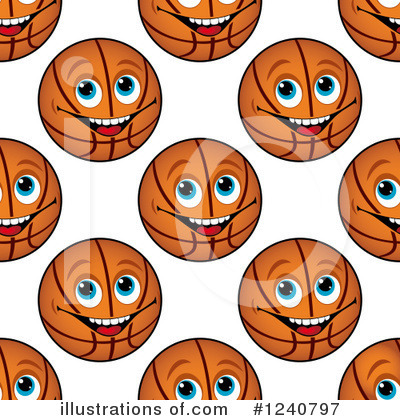 Royalty-Free (RF) Basketball Clipart Illustration by Vector Tradition SM - Stock Sample #1240797