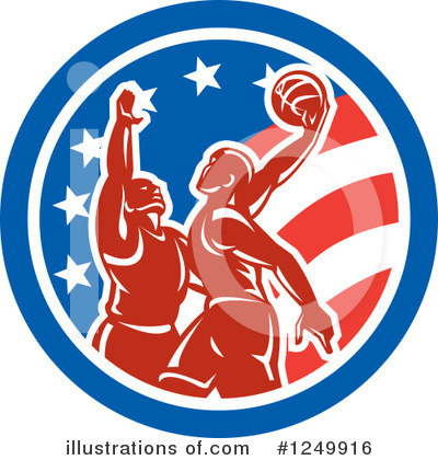 Royalty-Free (RF) Basketball Clipart Illustration by patrimonio - Stock Sample #1249916