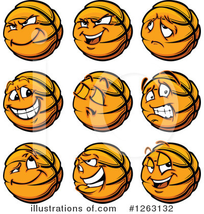 Royalty-Free (RF) Basketball Clipart Illustration by Chromaco - Stock Sample #1263132