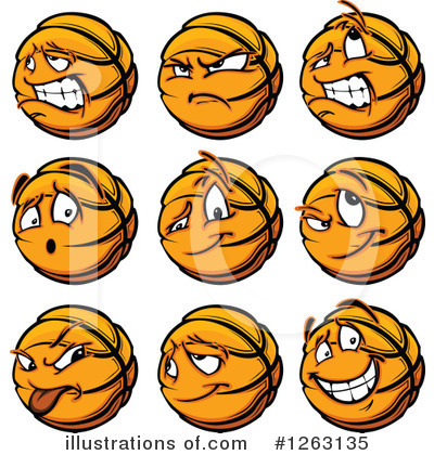 Royalty-Free (RF) Basketball Clipart Illustration by Chromaco - Stock Sample #1263135
