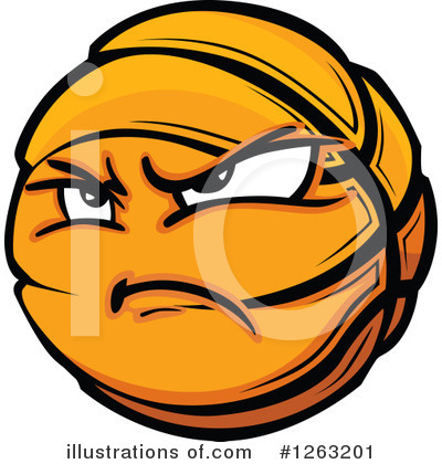 Royalty-Free (RF) Basketball Clipart Illustration by Chromaco - Stock Sample #1263201