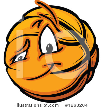 Royalty-Free (RF) Basketball Clipart Illustration by Chromaco - Stock Sample #1263204