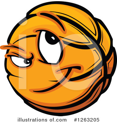 Royalty-Free (RF) Basketball Clipart Illustration by Chromaco - Stock Sample #1263205