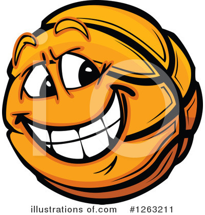 Royalty-Free (RF) Basketball Clipart Illustration by Chromaco - Stock Sample #1263211