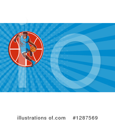 Royalty-Free (RF) Basketball Clipart Illustration by patrimonio - Stock Sample #1287569