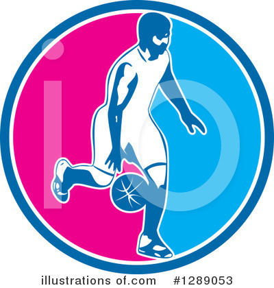 Royalty-Free (RF) Basketball Clipart Illustration by patrimonio - Stock Sample #1289053