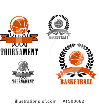 Royalty-Free (RF) Basketball Clipart Illustration by Vector Tradition SM - Stock Sample #1300082