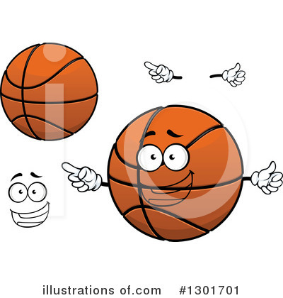 Royalty-Free (RF) Basketball Clipart Illustration by Vector Tradition SM - Stock Sample #1301701