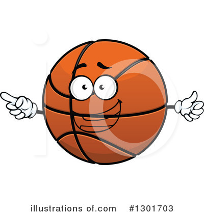 Royalty-Free (RF) Basketball Clipart Illustration by Vector Tradition SM - Stock Sample #1301703