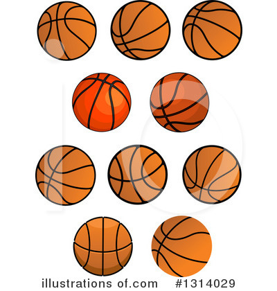 Royalty-Free (RF) Basketball Clipart Illustration by Vector Tradition SM - Stock Sample #1314029