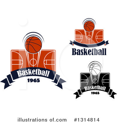 Royalty-Free (RF) Basketball Clipart Illustration by Vector Tradition SM - Stock Sample #1314814