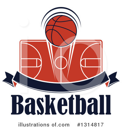 Royalty-Free (RF) Basketball Clipart Illustration by Vector Tradition SM - Stock Sample #1314817