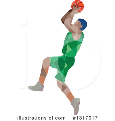 Royalty-Free (RF) Basketball Clipart Illustration by patrimonio - Stock Sample #1317017