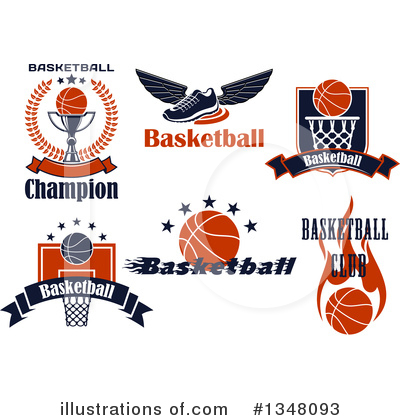 Royalty-Free (RF) Basketball Clipart Illustration by Vector Tradition SM - Stock Sample #1348093