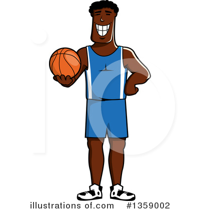 Basketball Player Clipart #1359002 by Vector Tradition SM