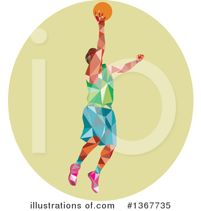 Royalty-Free (RF) Basketball Clipart Illustration by patrimonio - Stock Sample #1367735