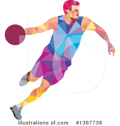 Royalty-Free (RF) Basketball Clipart Illustration by patrimonio - Stock Sample #1367738